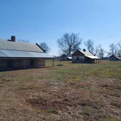 Die Häuser der Sklavenfamilien.