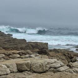 The sound of the waves was magical