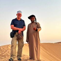 Mit Achmed, dem Chef unserer Jeep-Crew