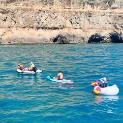 Romy, Mathilda, Hannes und Vincent. Morgens weg und am Abend mussten wir sie suchen fahren..