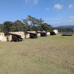 Four of the 20+ cannon from the Spanish in 1500:s. Range 3/4 mile