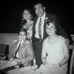 Mui @ a FAO party with his sister, father, and Eileen (his father's assistant) — Rome, Italy.