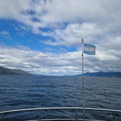 Cruising with the Argentinian.Flag