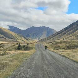 einige Radfahrer fuhren auch die Straße