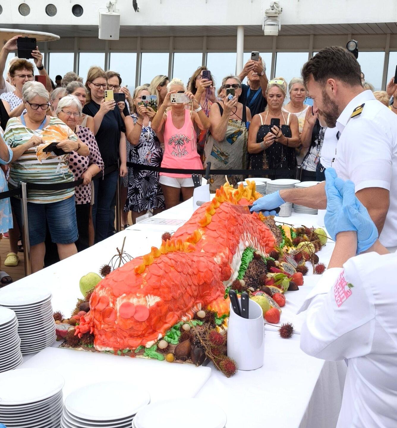 Der Moment des Anschneidens.