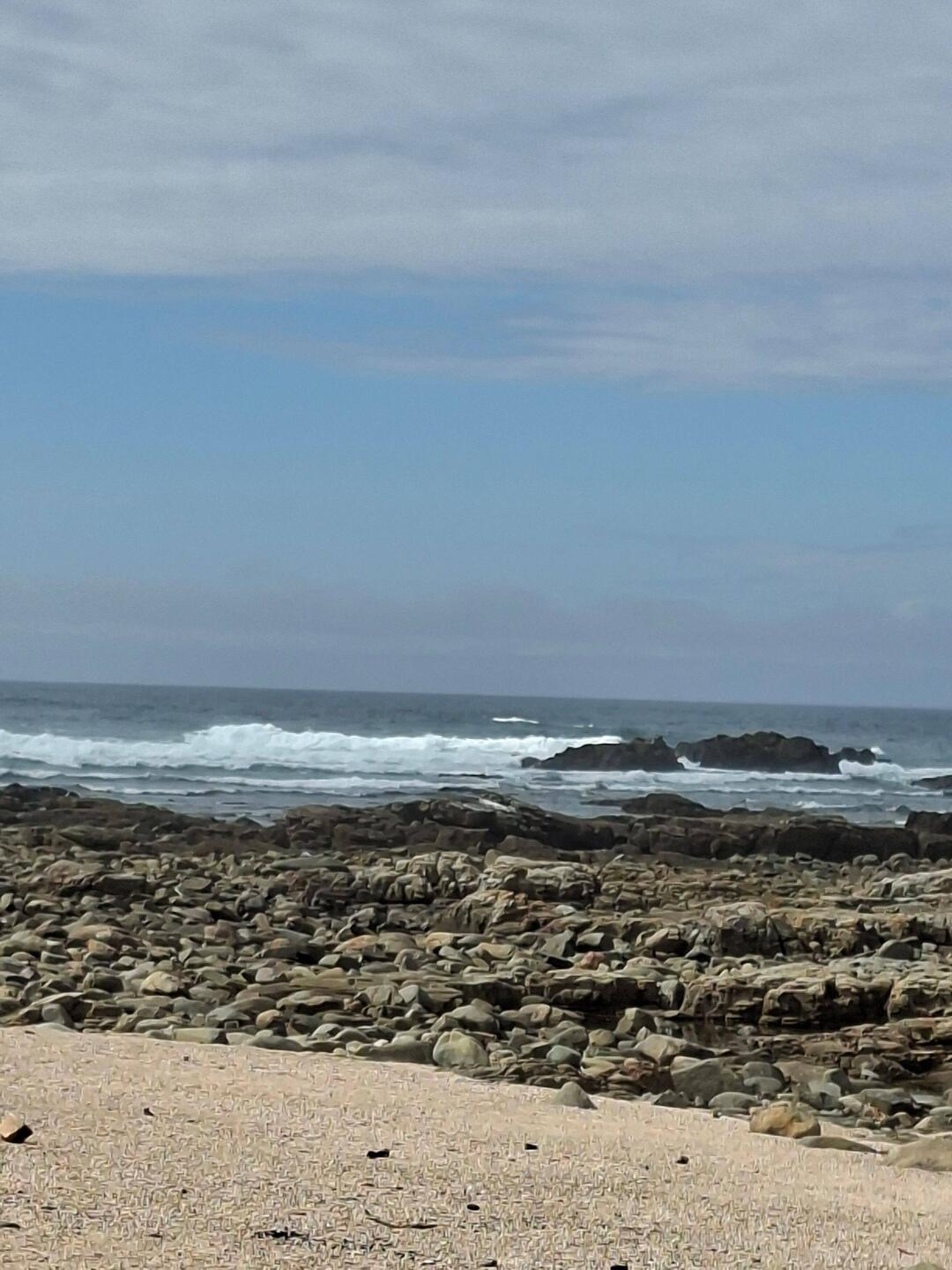 Watching the tide coming in.