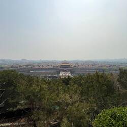 Diesiger Blick auf die Verbotene Stadt