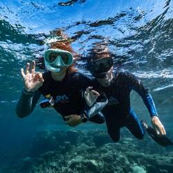 Die Schnorkeltour wurde von einem Fotograf begleitet, die nächten par Bilder sind von ihm.