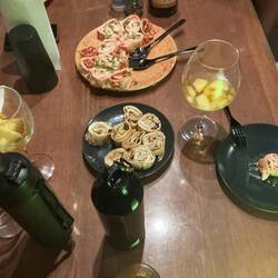 Jana bereitete leckere Wraps zum Abendessen vor - das tat der Seele richtig gut