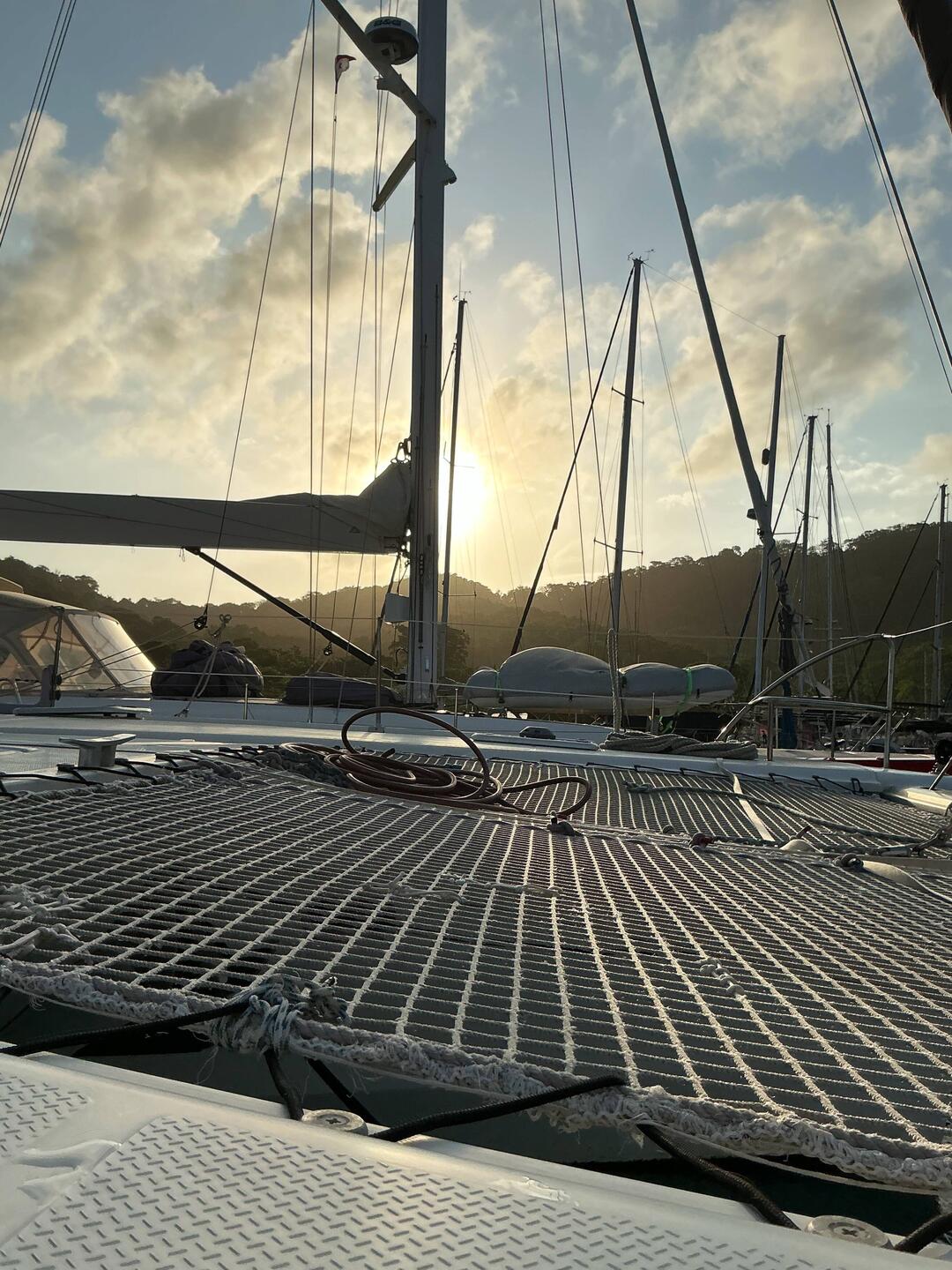 7:33 Uhr. Blick aus der Vorpiek