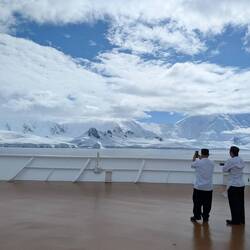 Even the kitchen staff had to come out to take a look