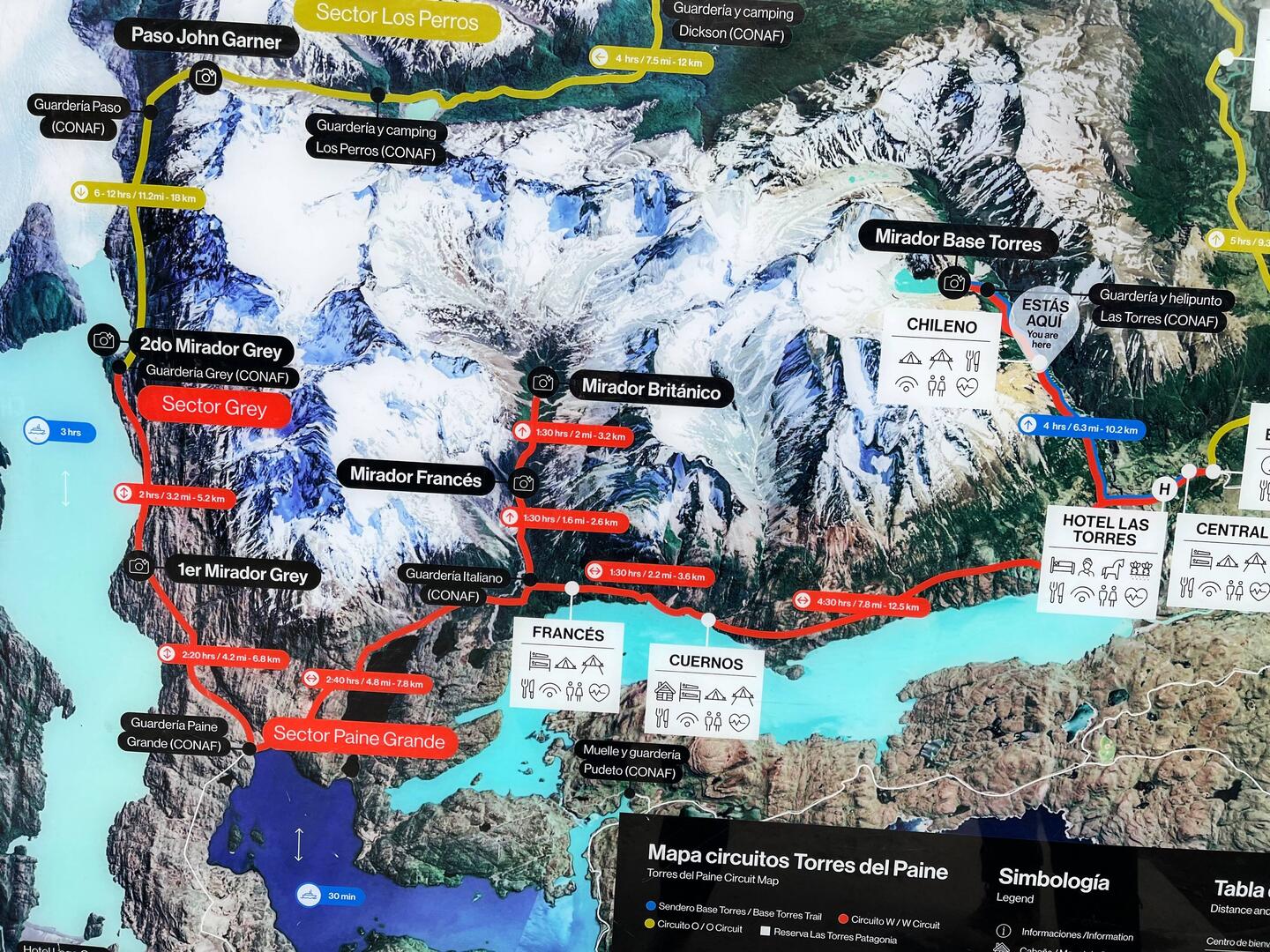 Rote Linien = W-Trek!