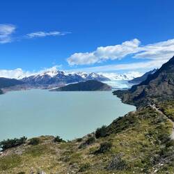 Blick auf den Grey Gletscher