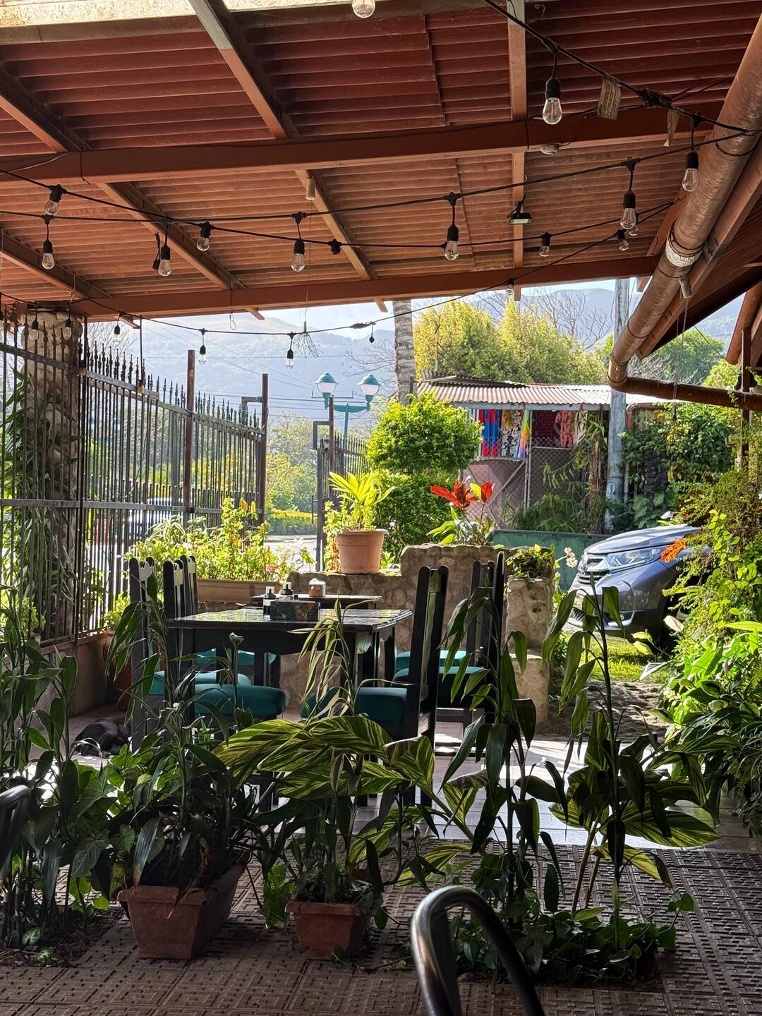 The little restaurant. View from our table