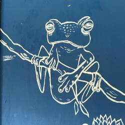 Artwork on the restaurant wall