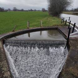 A bywash to the side of the first lock we tackled