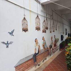 Murals by my schoolmate Yip Yew Chong.