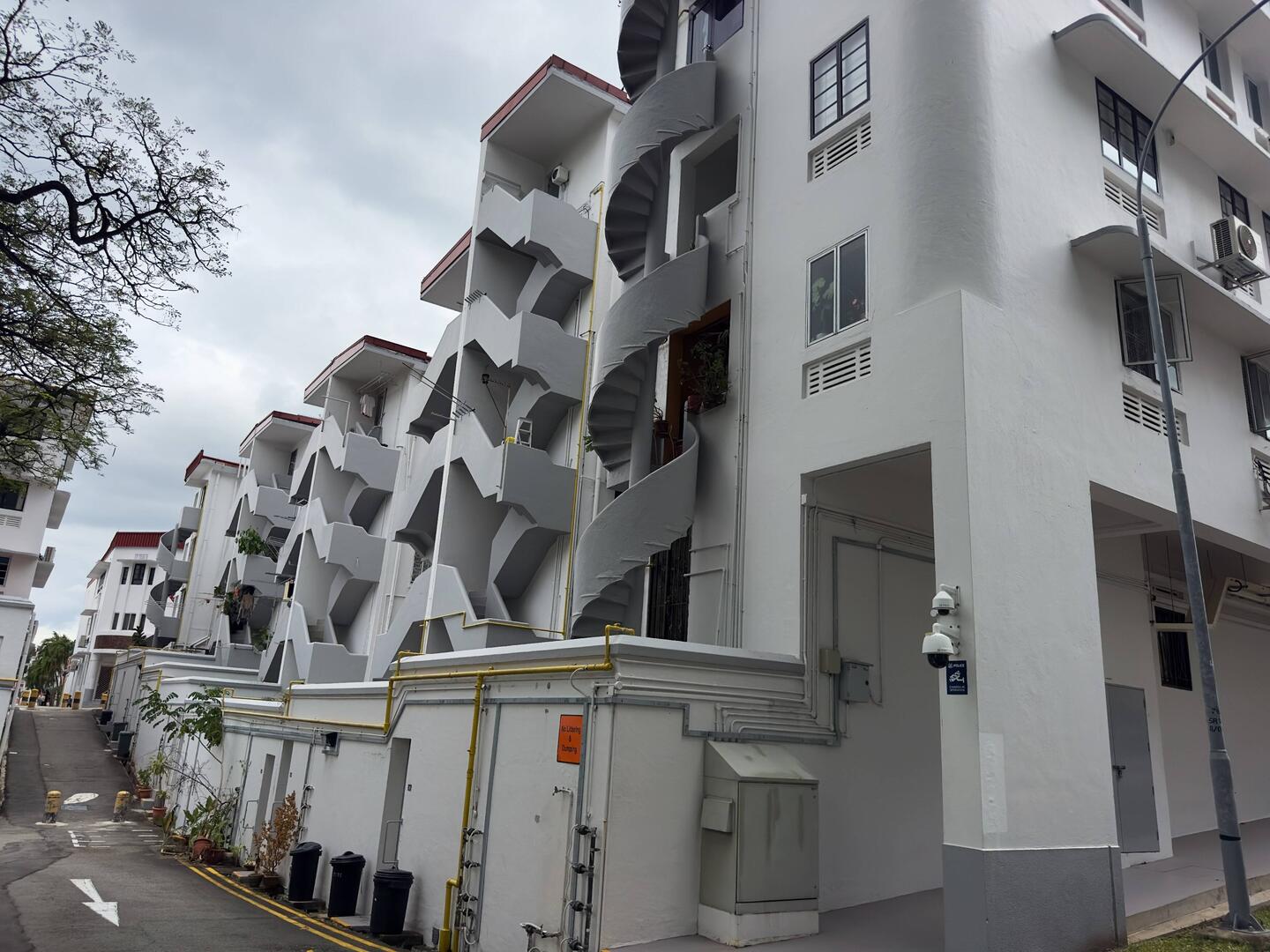 Art deco style apartments in Tiong Bahru.