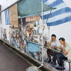 Murals by my schoolmate Yip Yew Chong.