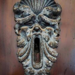 An old keyhole plate ... one of many we noticed during our stroll today — Bologna, Italy.