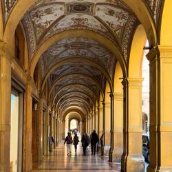 One of the UNESCO-listed porticos of Bologna.
