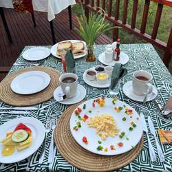 Noch nie so schön dekorierte Rühreier gehabt