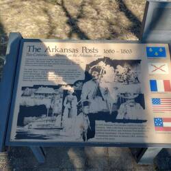 Die verschiedenen Besitzer von Arkansas Post.