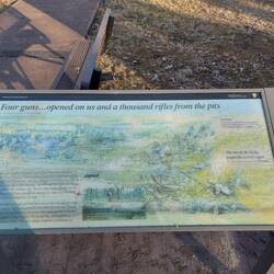 Die letzte Linie der Konföderierten.