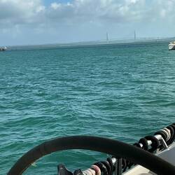 Am (heutigen) Ziel - in Sichtweite die Puente Atlantico