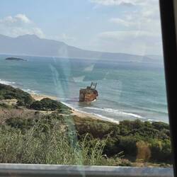 Wrack-Besichtigung beim Vorbeifahren 😅