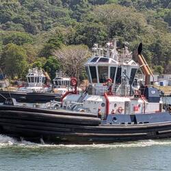 When there is hazardous cargo (oil), a tug will accompany