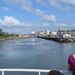Our approach to the old Miraflores locks