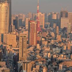 Tokyo Tower im Sonnenuntergang