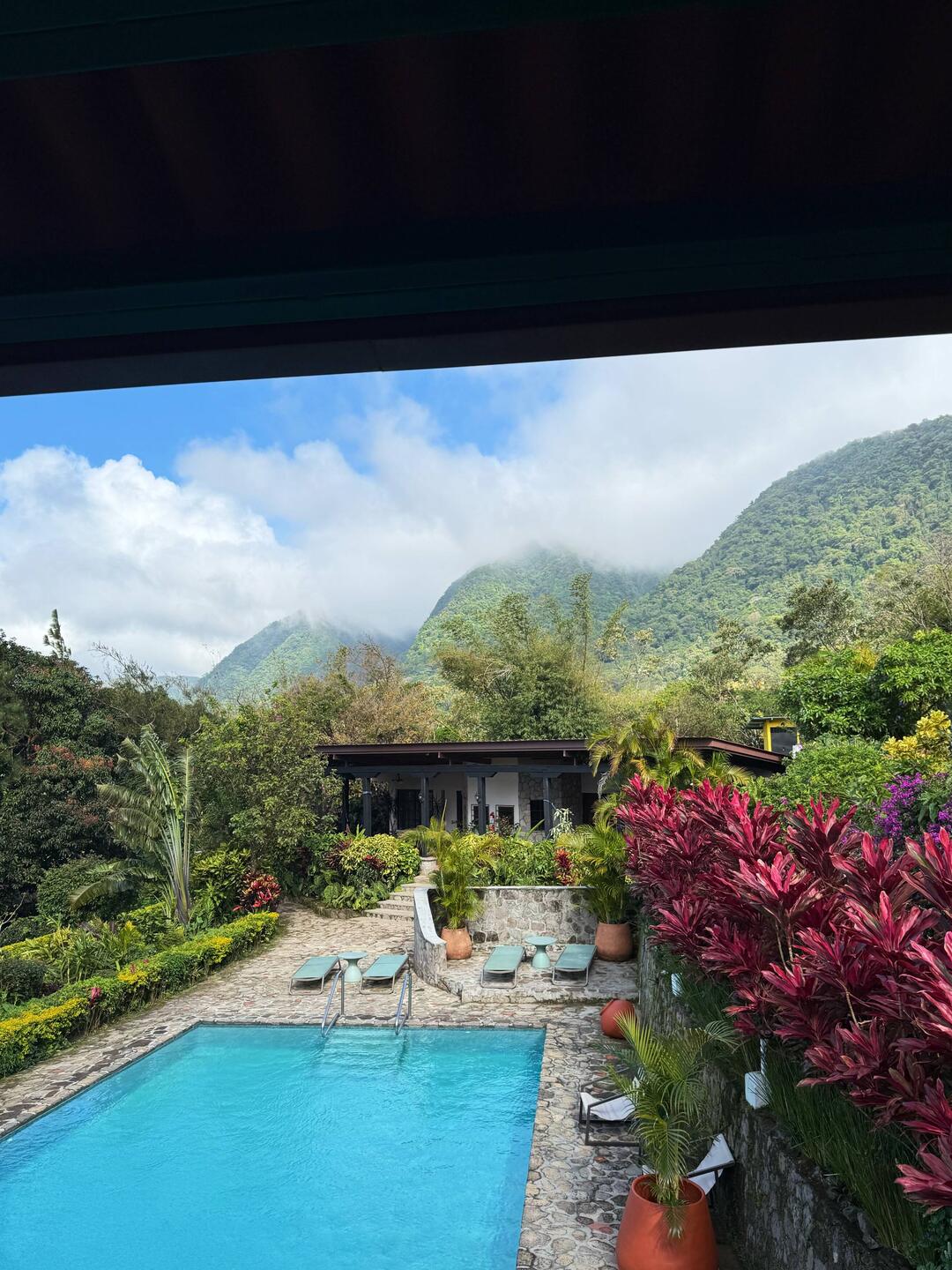 The view from our breakfast table at the hotel.