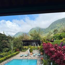 The view from our breakfast table at the hotel.