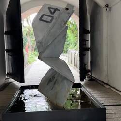 Harsh Noise Zen Fountain by Jacqueline Kiyomi Gork inside the Fort Gate.