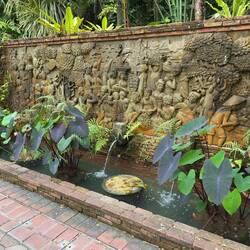 The site of a former spring at Fort Canning.