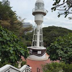 The lighthouse at Fort Canning.