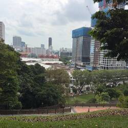 The view from Fort Canning.