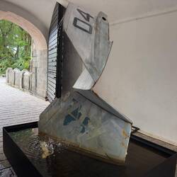 Harsh Noise Zen Fountain by Jacqueline Kiyomi Gork inside the Fort Gate.