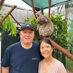 We got an up close Koala photo encounter. So cute 😊
