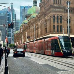 Queen Victoria Building in the background