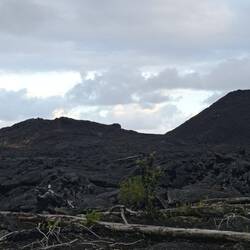 Cette lave a recouvert tout un côté du village de Leilani
