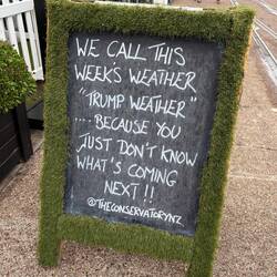 This sign worked to get me to stop for an early cocktail