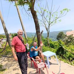 Kleine Erfrischung auf dem Wolkenpass