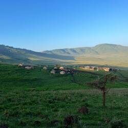 Eine Maasai Behausung