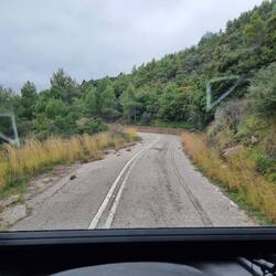 Da war die Strasse nur noch halb so breit.
