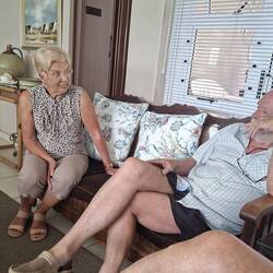 N're's mom and Alan in Hartenbos.