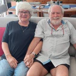 Alan and his sister Lynette.