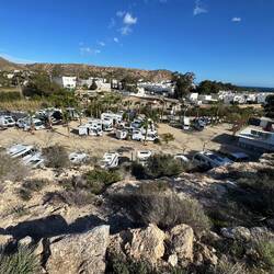 Blick auf den Stellplatz